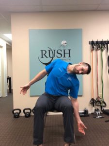 Spinal Lateral Flexion Desk Stretch