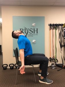 Spinal Extension desk stretch
